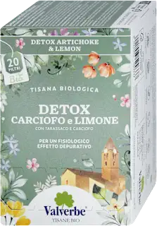 Tisana biologica detox al carciofo e limone, 30 g