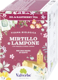 Tisana biologica MIRTILLO E LAMPONE, 30 g