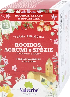 Tisana rooibos, agrumi e spezie, 30 g
