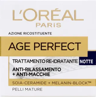 Trattamento re-idratante notte anti-rilassamento + anti-macchie Age Perfect, 50 ml