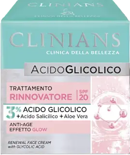 Trattamento viso rinnovatore Acido Glicolico 3% SPF20, 50 ml
