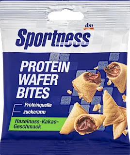 Wafer bites proteici alla nocciola e cacao, 30 g