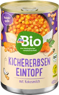 Zuppa di ceci e latte di cocco, 400 g