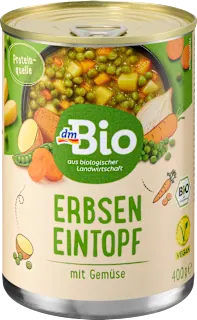 Zuppa di piselli con verdure bio, 400 g