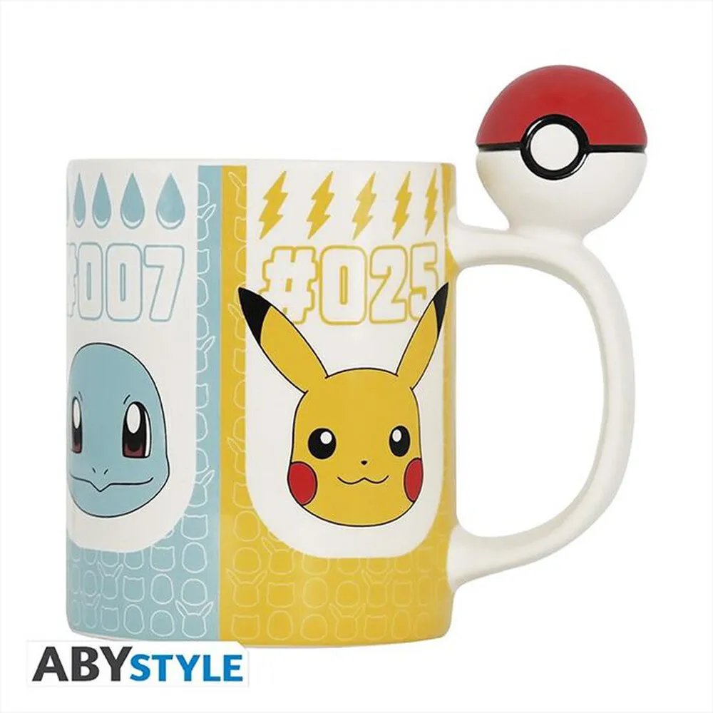 ABYSSE - POKEMON MUG Manico 3D POKÉBALL-multicolore