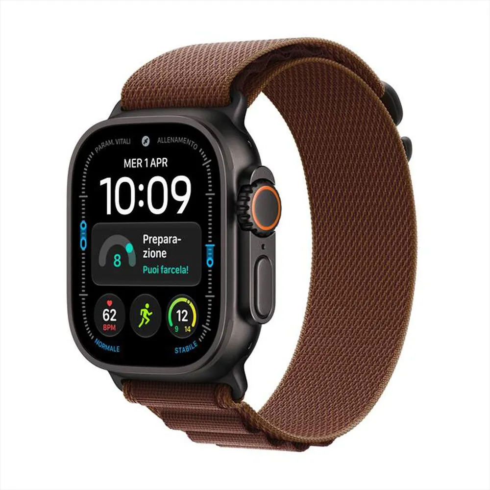 APPLE - Watch Ultra 4 GPS + Cellular 49mm Titanio-Alpine Loop Borgogna - Medium