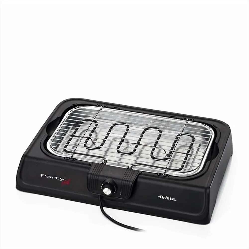 ARIETE - 0723 Party Grill Barbecue Elettrico 2000W-Nero