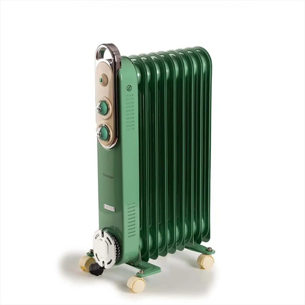 ARIETE - 8251 RADIATORE A OLIO VINTAGE 9 ELEMENTI-Verde
