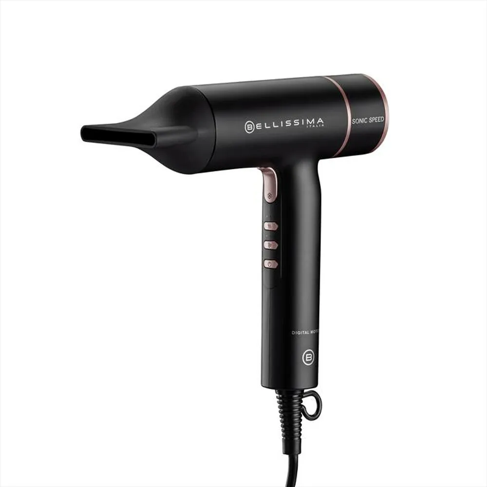 BELLISSIMA IMETEC - Asciugacapelli digitale SONIC SPEED-Black/Pink