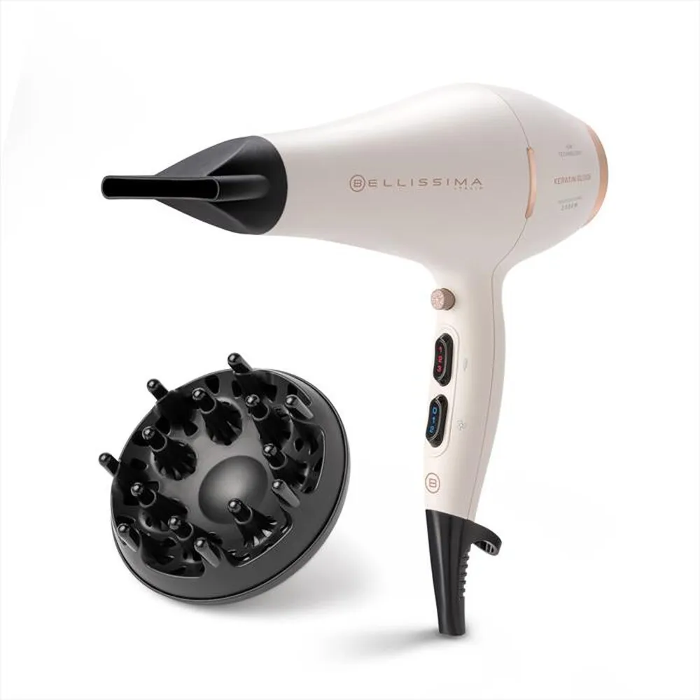 BELLISSIMA IMETEC - Asciugacapelli KERATIN GLOSS-Bianco