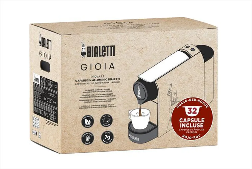 BIALETTI - Macchina da caffè BUNDLE GIOIA 32CAPS GRAF-rosso