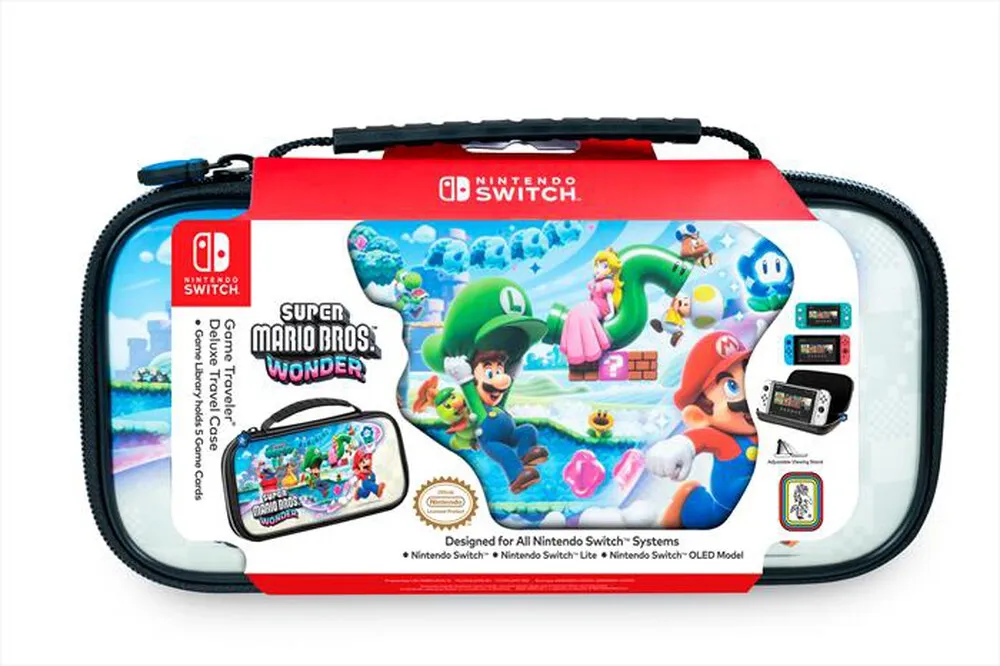 BIG BEN - Custodia 54 SUPER MARIO WONDER per Nintendo Switch-multicolore