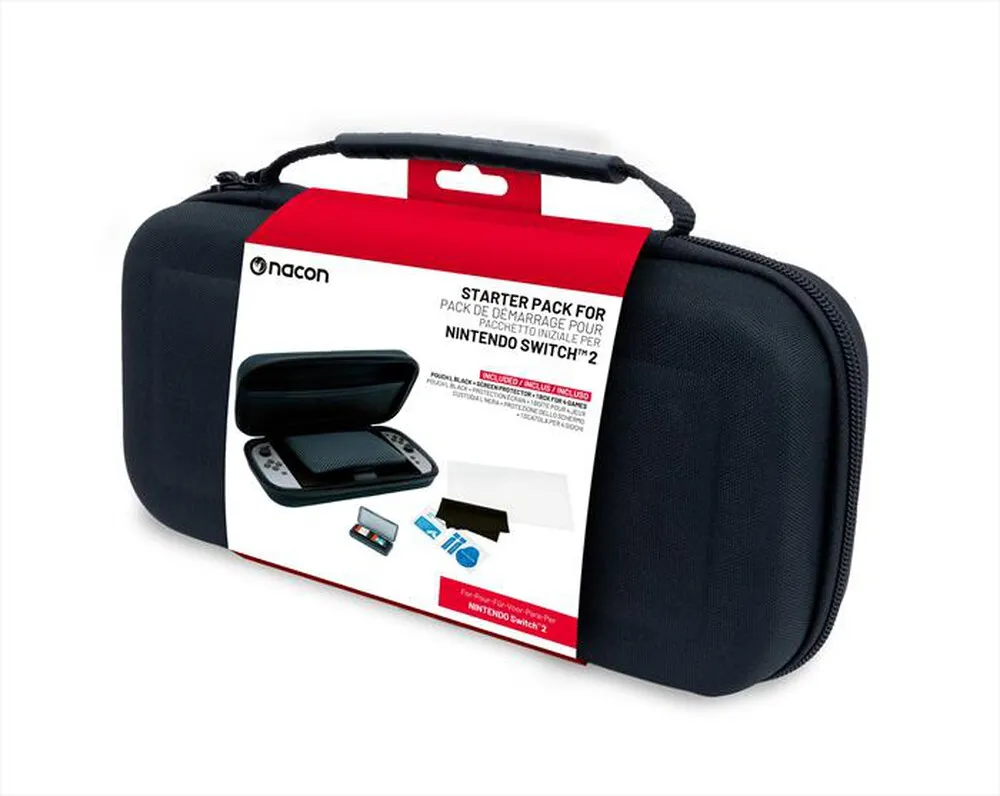 BIG BEN - Kit custodia, vetro, case giochi Switch 2-Nero