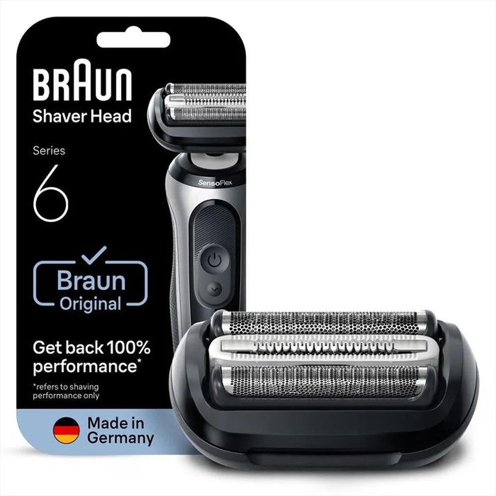 BRAUN - Testina Di Ricambio ORIGINALE MALHRREMKP 64B-NERO
