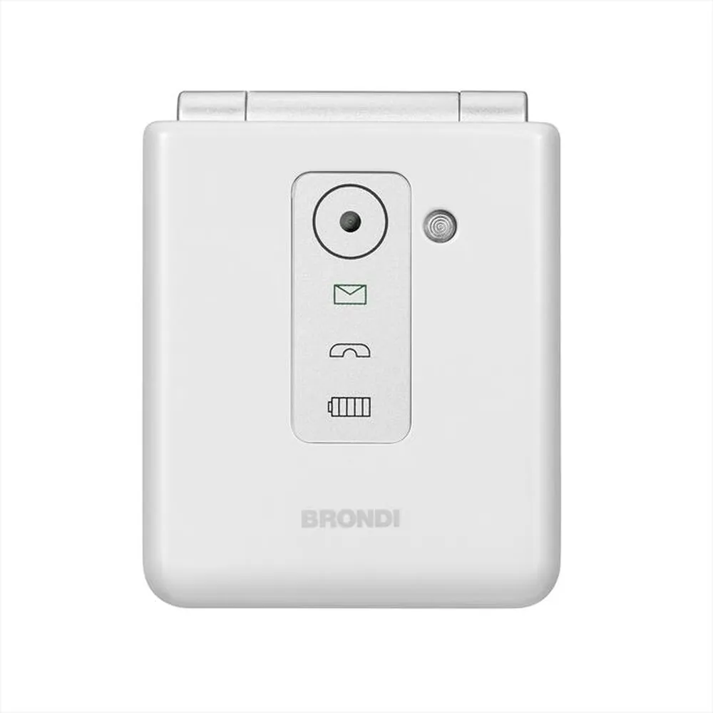BRONDI - Cellulare FLIPPER-WHITE METAL