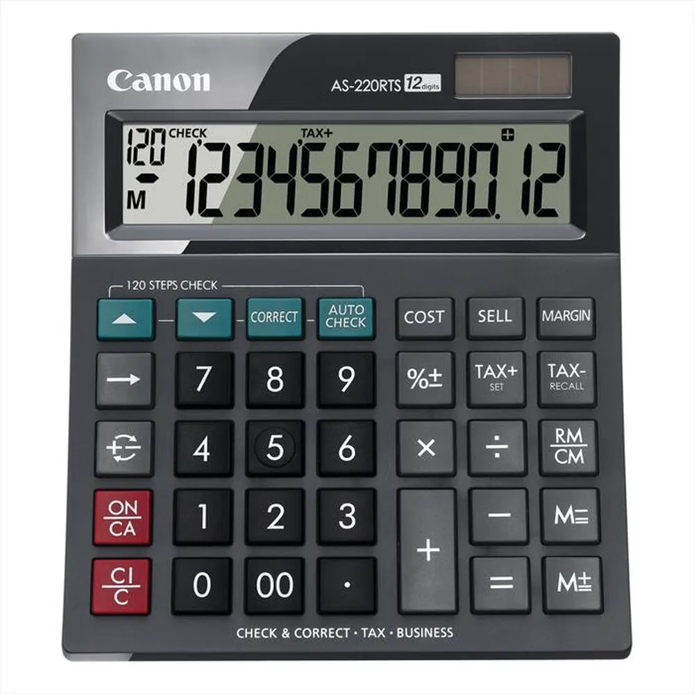 CANON - Calcolatrice AS-220RTS-Black