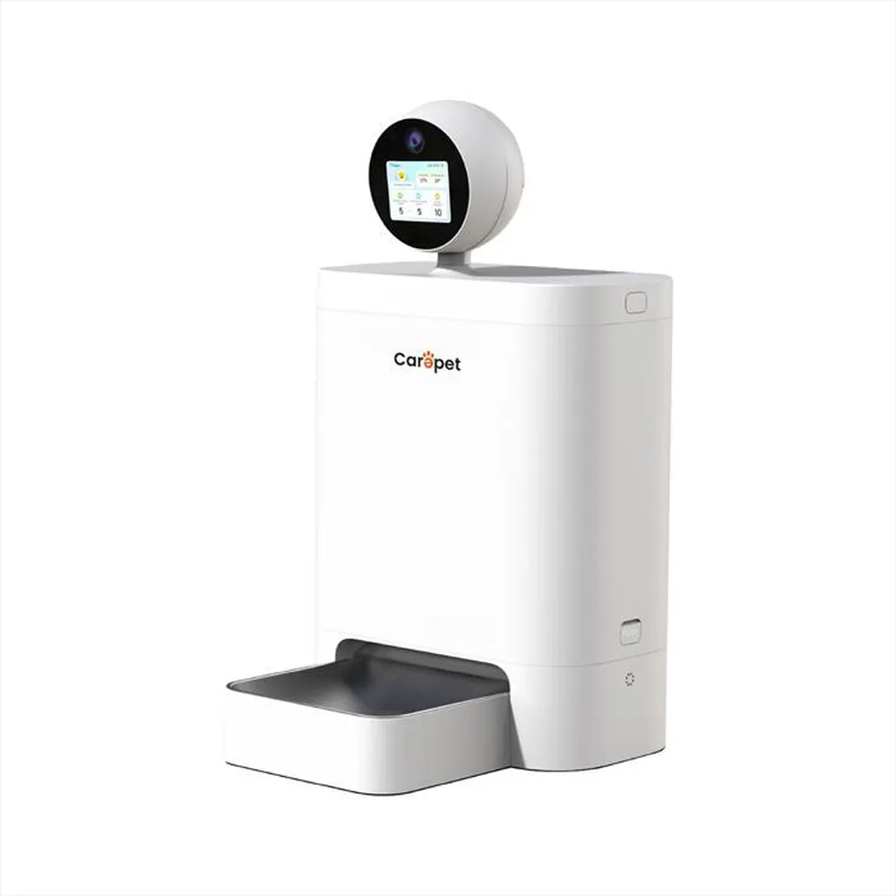 CAREPET - DISTRIBUTORE CIBO AI PET FEEDER (PTC01)-bianco
