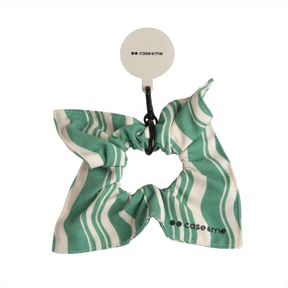 CASEME - Braccialetto elastico per capelli CMFABRICELBRACGN-Verde Avorio