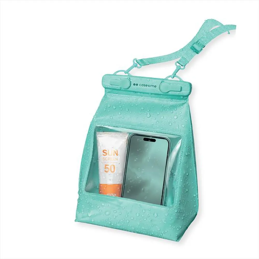 CASEME - Water bag 2L con tracolla-verde acqua