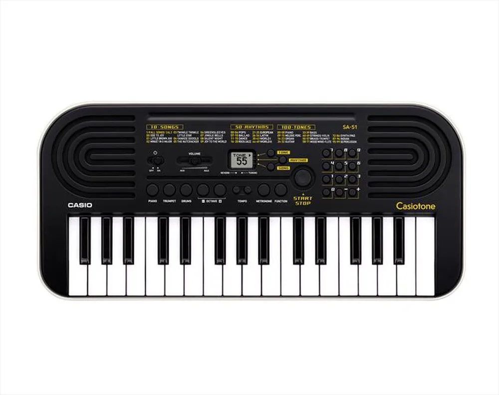 CASIO - Tastiera digitale SA-51H7-BIANCO-NERO