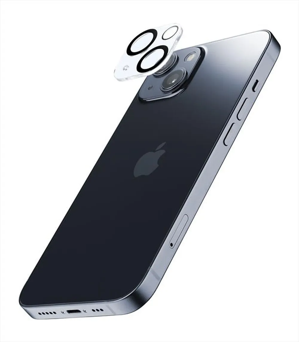 CELLULARLINE - Camera Lens CAMERALENSIPH15 iPhone 15/15 Plus-Trasparente