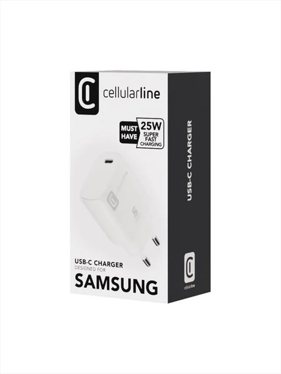 CELLULARLINE - Caricatore da rete ACHSMUSBCPD25WSMLW-Bianco
