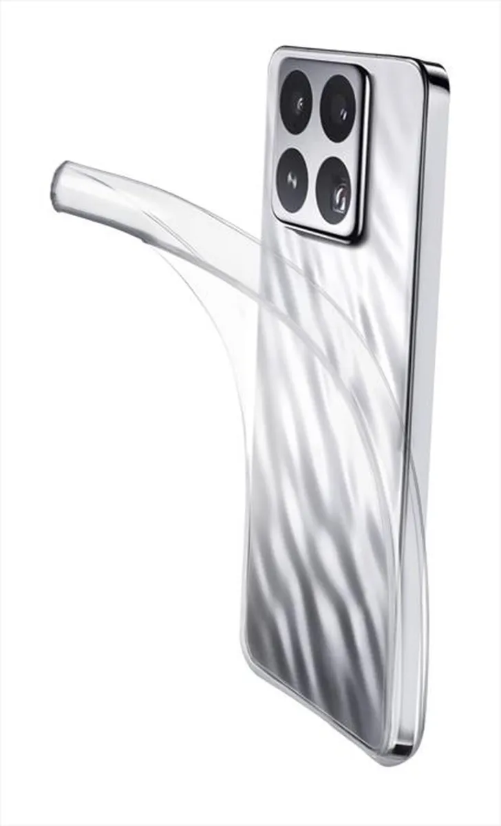 CELLULARLINE - Cover in gomma morbida FINE per Xiaomi 15 Pro-Trasparente