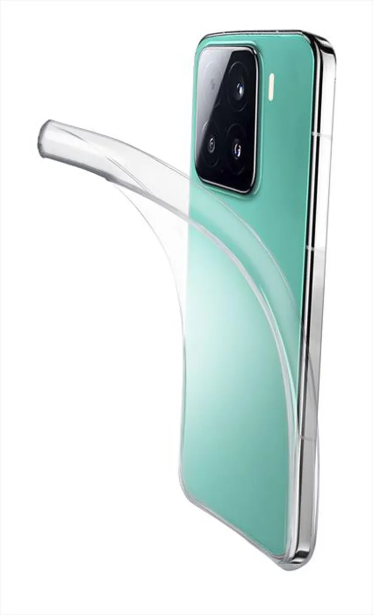 CELLULARLINE - Cover in gomma morbida FINE per Xiaomi 15-Trasparente
