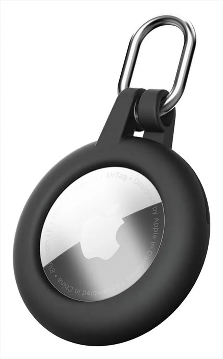 CELLULARLINE - Custodia per AirTag e Tracy Tag SOFT SHELL-Nero