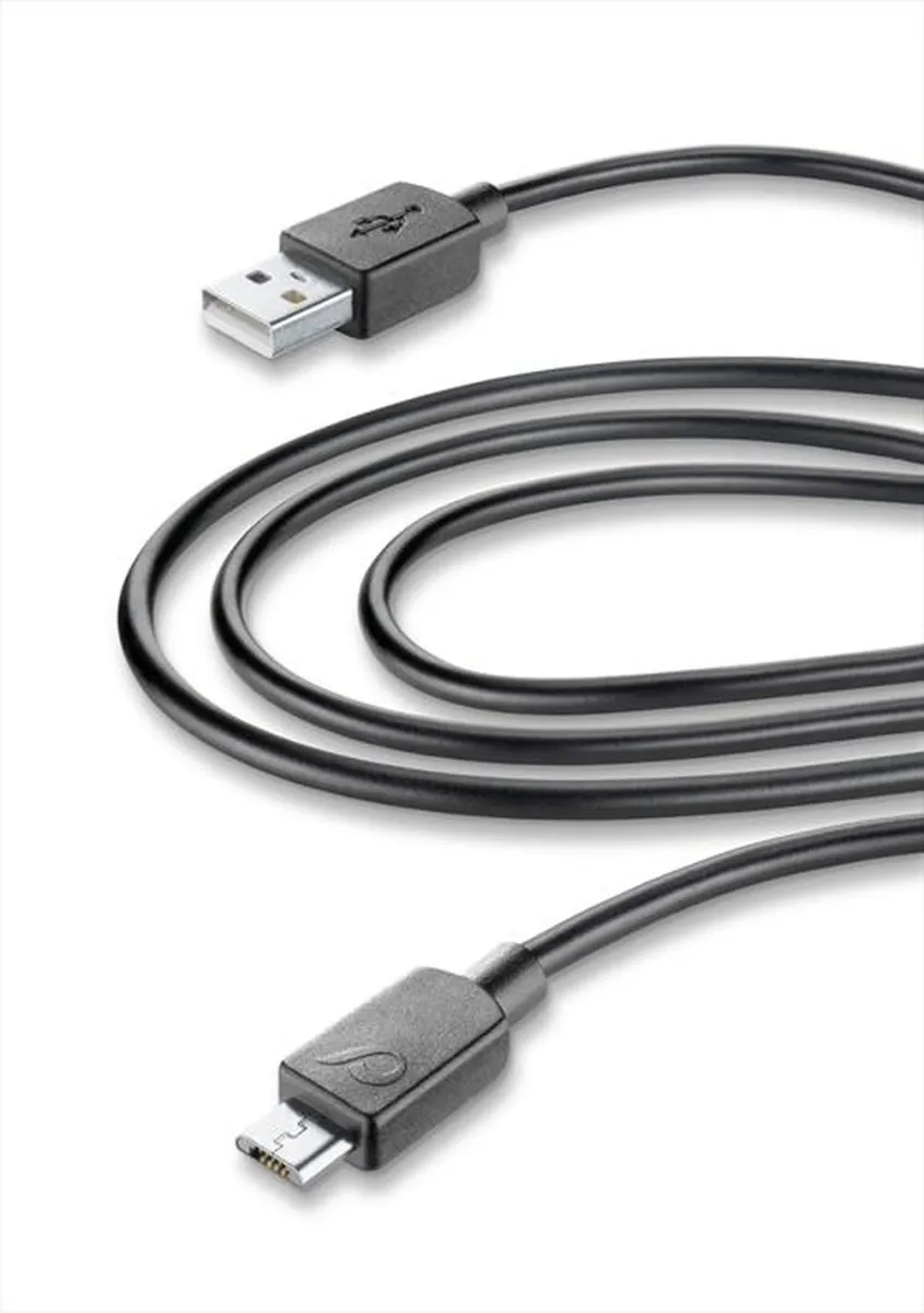 CELLULARLINE - USBDATACMUSB3TABK-cavo dati USB HOME XL - MICROUSB-Nero