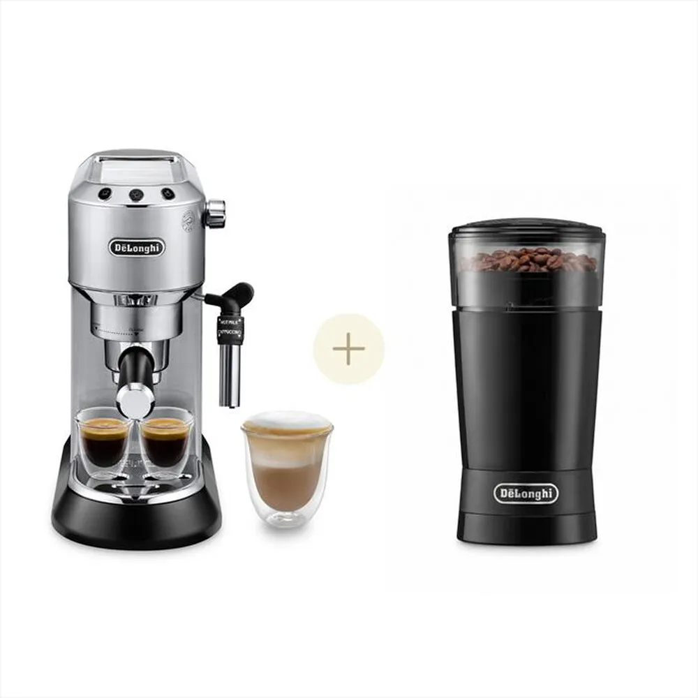 DE LONGHI - Bundle Dedica EC685.M + Macinacaffè KG200-Metal / Black