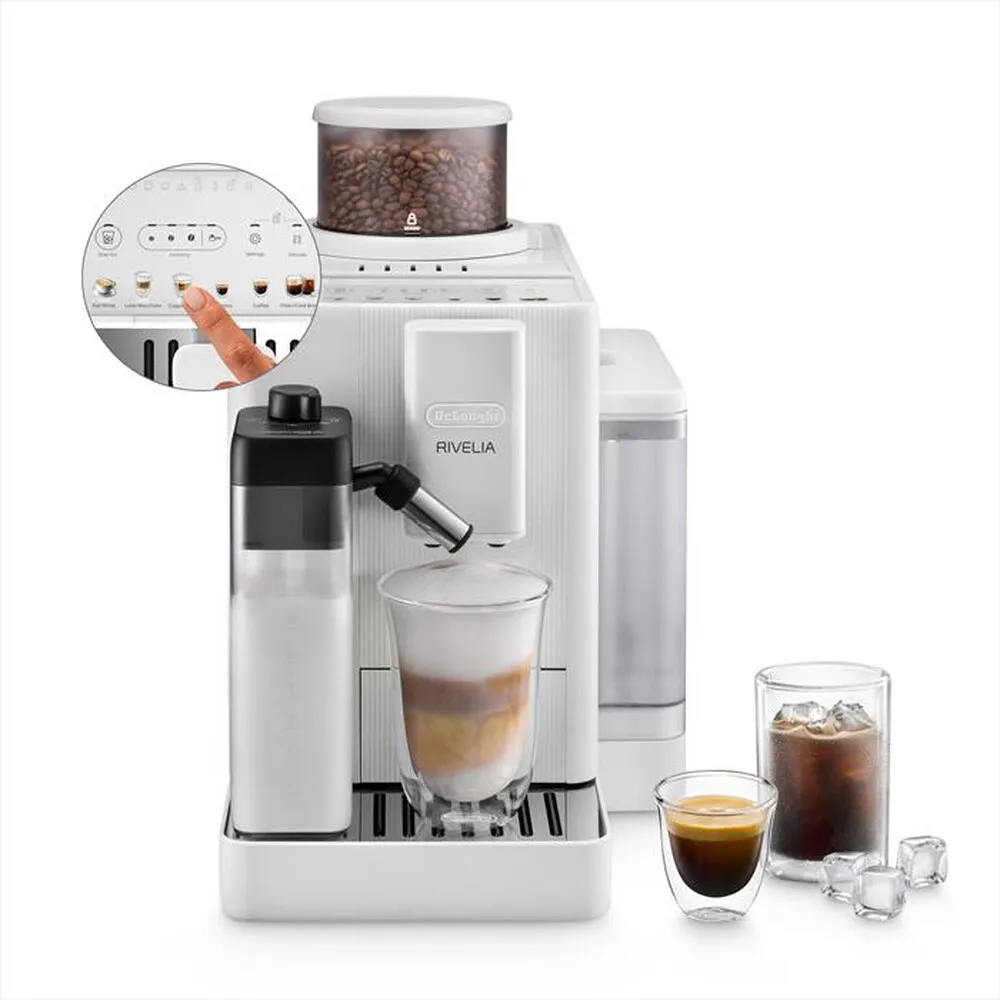 DE LONGHI - RIVELIA START Macchina da caffè EXAM420.55.WXL-Arctic White