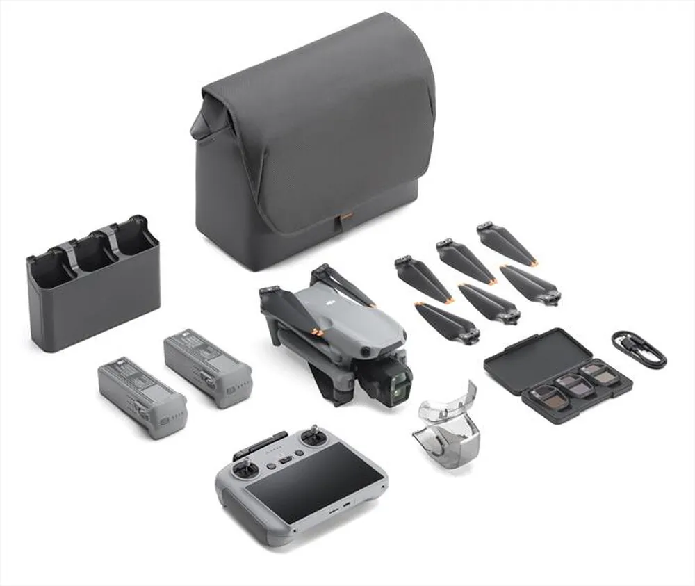DJI - Drone AIR 3S FLY MORE COMBO (DJI RC 2)-Grigio