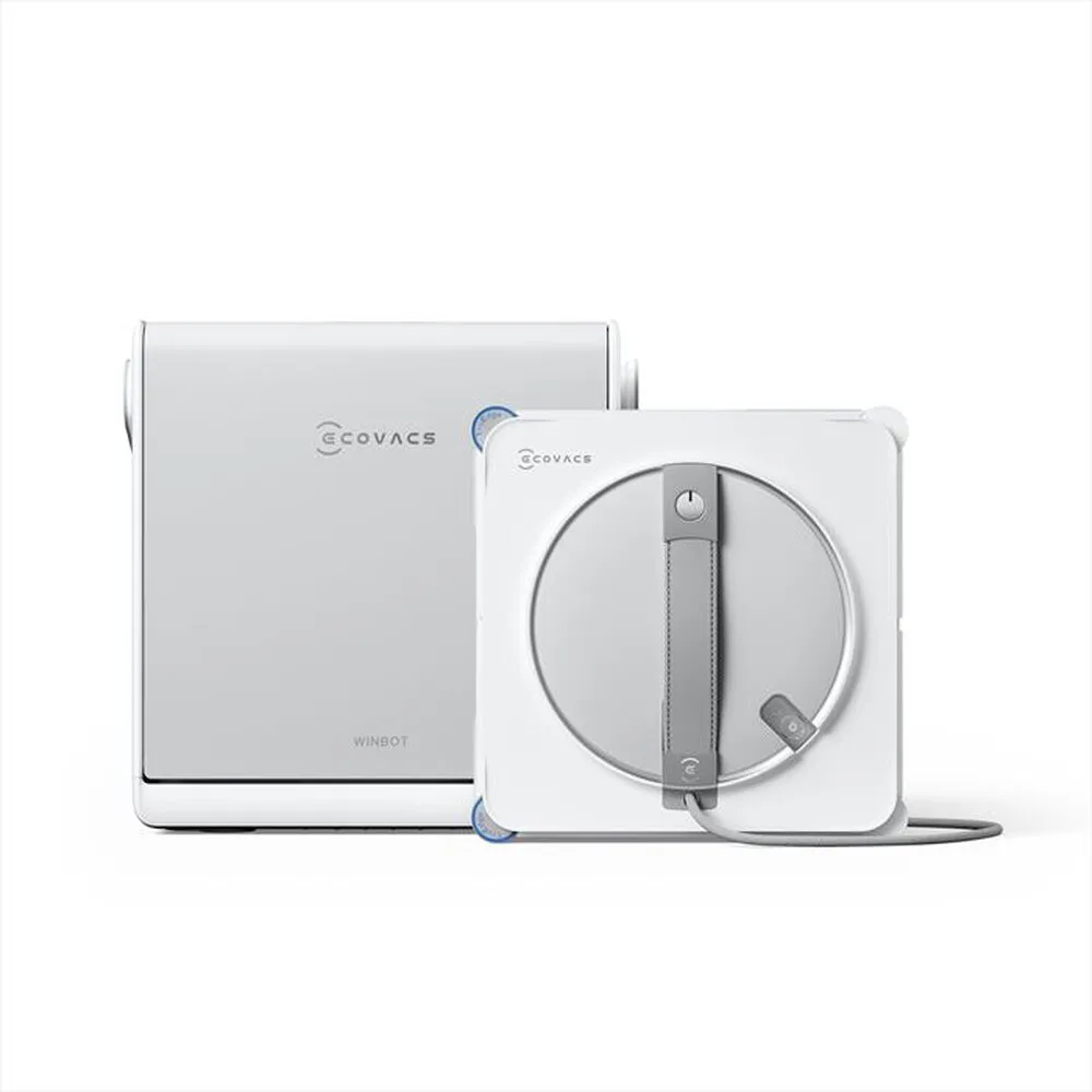 ECOVACS - Robot lavavetri WINBOT W2S OMNI-Argento, Bianco