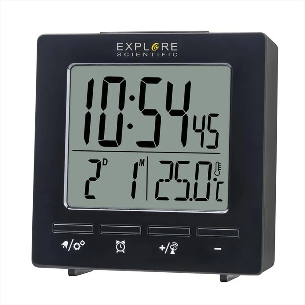 EXPLORE SCIENTIFIC - RDC1005 OROLOGIO RADIOCONTROLLATO-Black