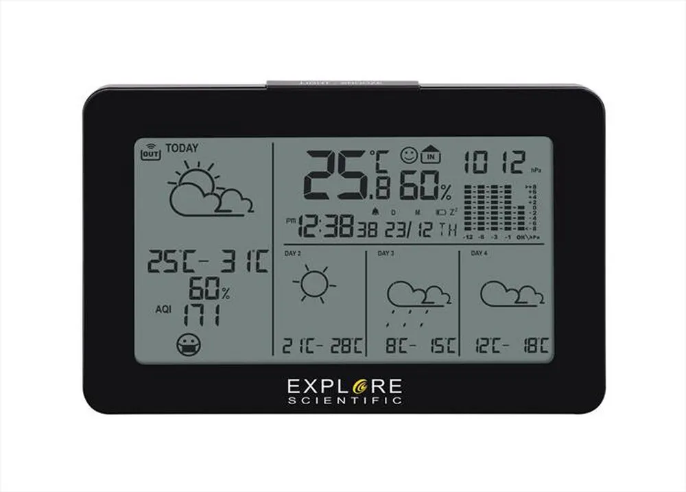 EXPLORE SCIENTIFIC - Stazione meteo SMART WEATHER STATION WSH4103-Black