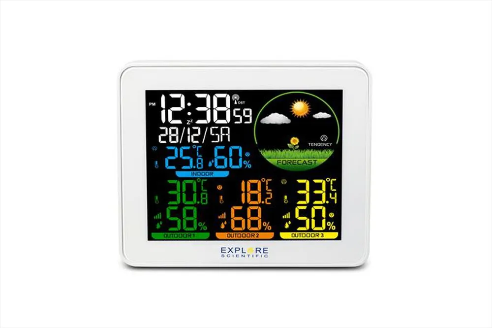 EXPLORE SCIENTIFIC - WSH4005C STAZIONE METEO RADIO-CONTROLLATA-White
