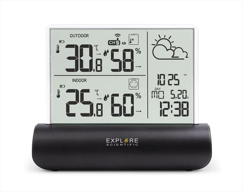 EXPLORE SCIENTIFIC - WSH4501 STAZIONE METEOROLOGICA-Black