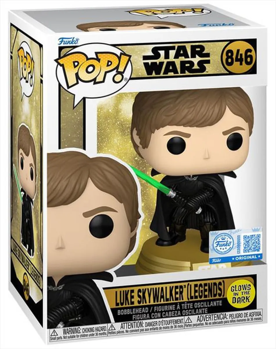 FUNKO - POP Star Wars Luke Skywalker (Legends) GLOW-90874