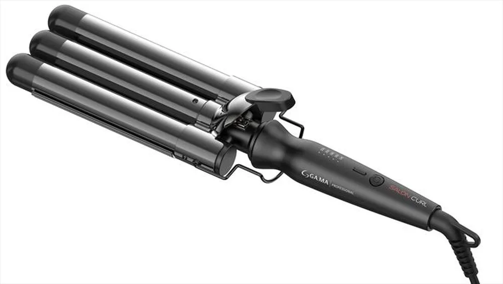 GAMA - Ferro per capelli TRIFERRO SALON CURL-Black