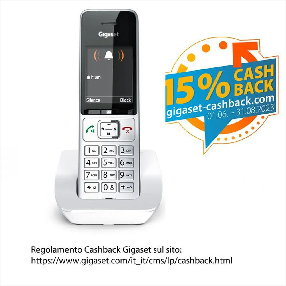GIGASET - Cordless COMFORT501WHITE-Bianco