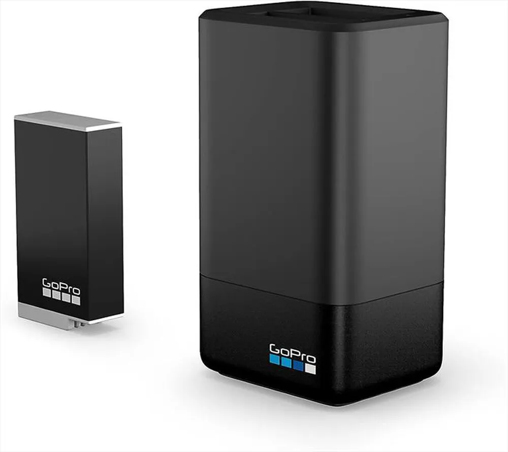 GoPro - MAX DUAL BATTERY CHARGER+ENDURO BATTERY-nero