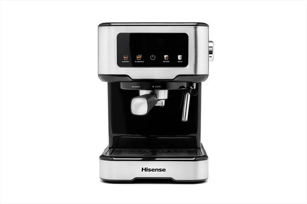 HISENSE - Macchina da caffè espresso HESCM15CD-Acciaio Inox