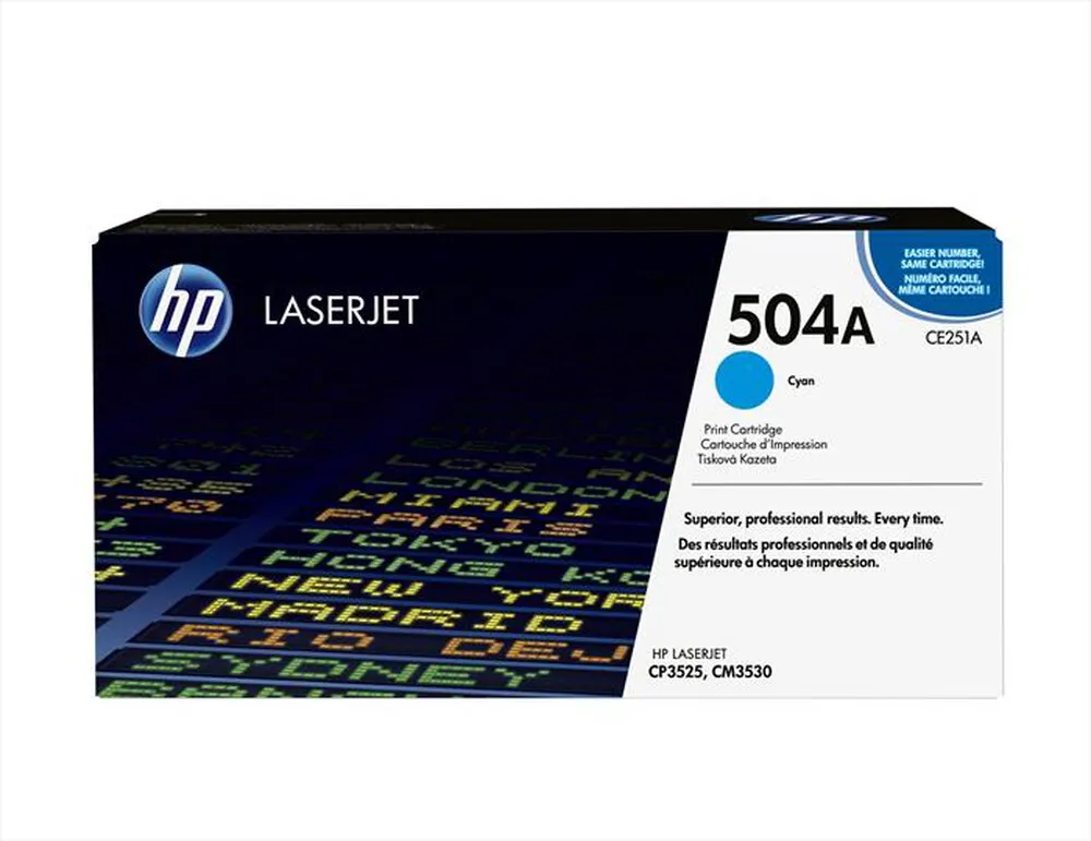 HP - 504A TONER ORIGINALE-Ciano