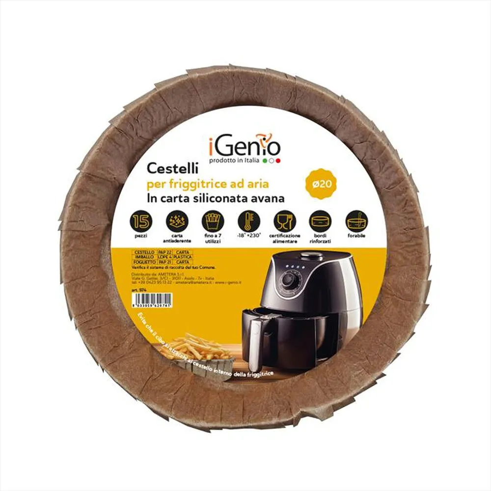 I-GENIO - Cestelli per friggitrice ad aria - 974-Avana