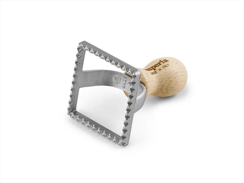IMPERIA - TAGLIARAVIOLI  QUADRO 68X68 MM-silver/legno