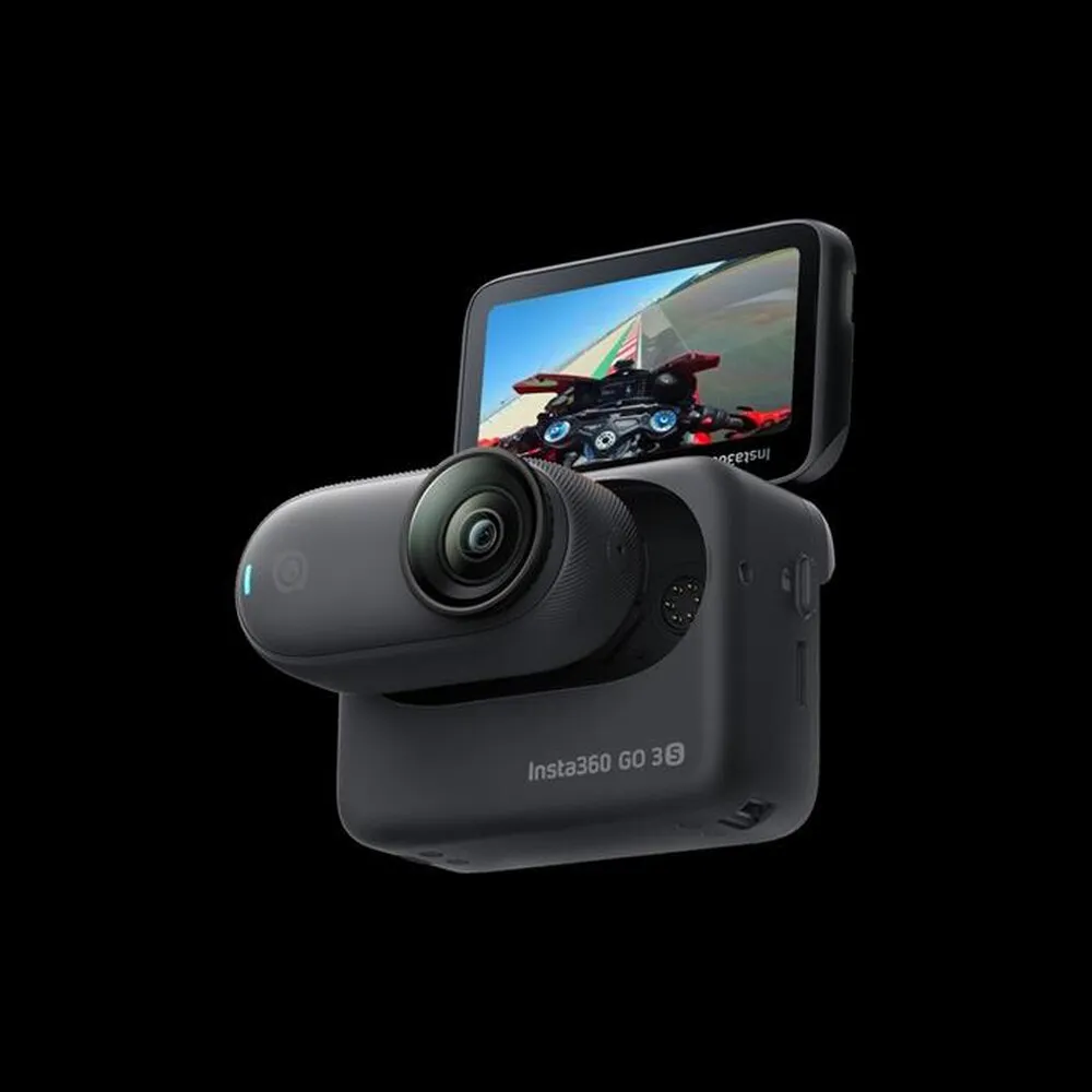 INSTA360 - Action cam GO3S MOTORCYCLE IN-HELMET POV BUNDLE-Nero