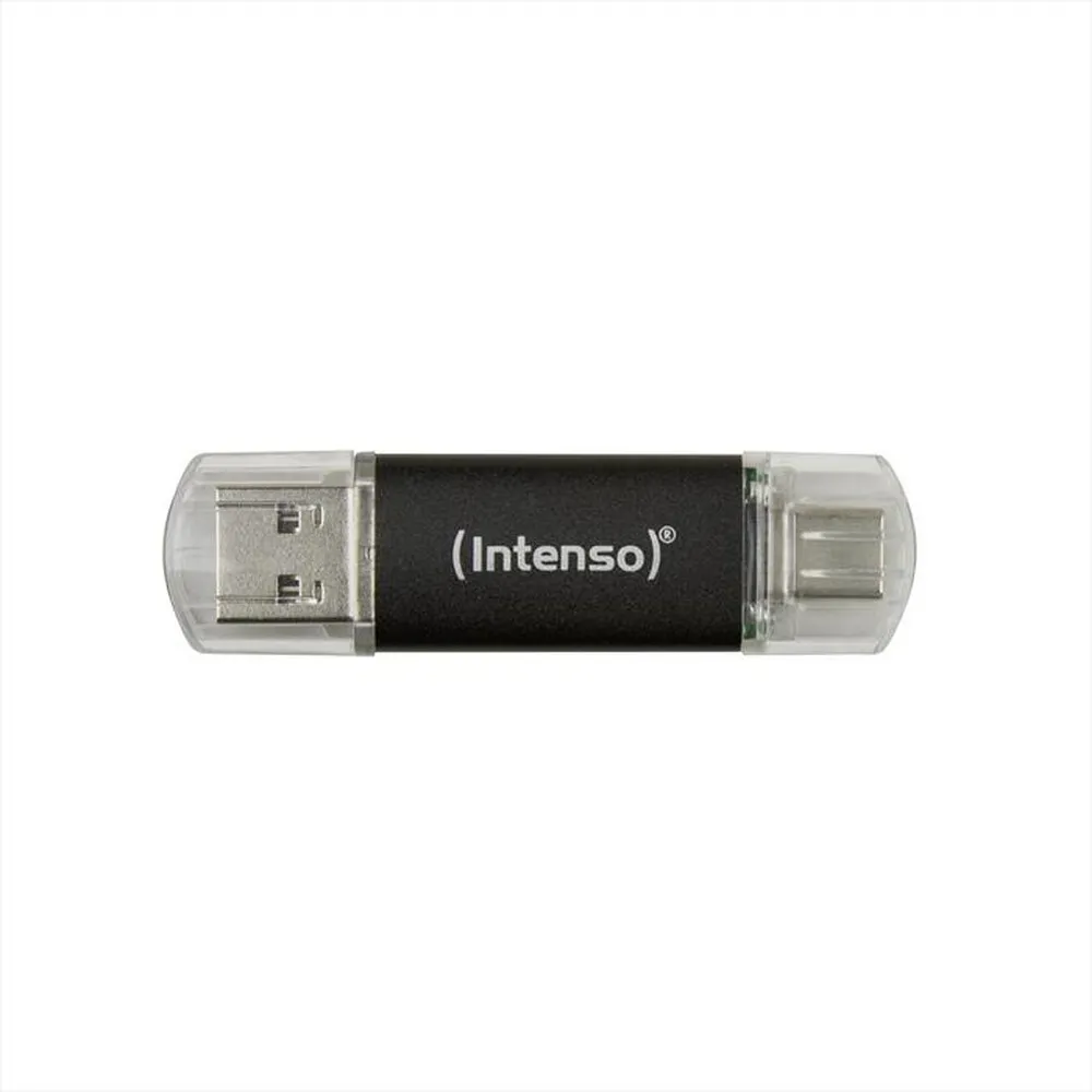 INTENSO - USB DRIVE 3.2 TWIST LINE 128 GB-NERO/GRIGIO