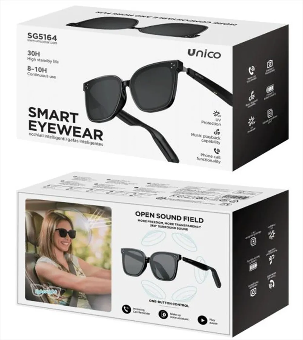 KARMA - Occhiali musicali Bluetooth SG 5164-Nero