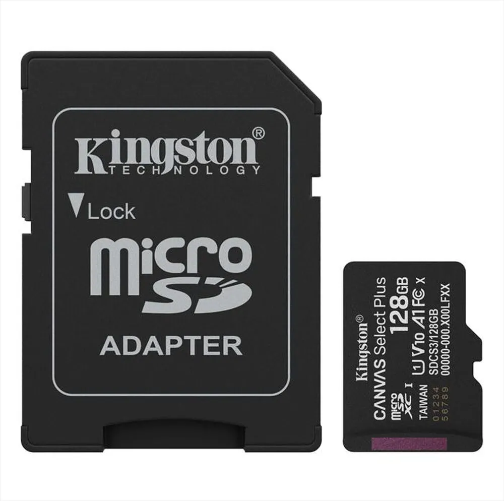 KINGSTON - Memoria microSD Canvas Select Plus SDCS3/128GB-Nero